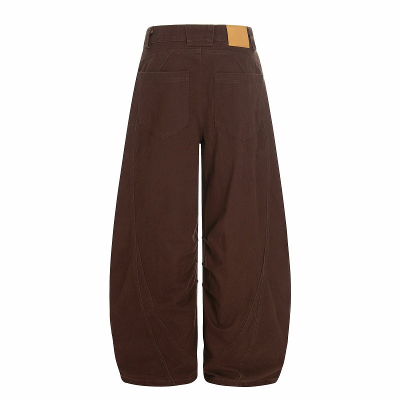 American-style streetwear harem pants Draped Loose Fit Dual Color Apparel