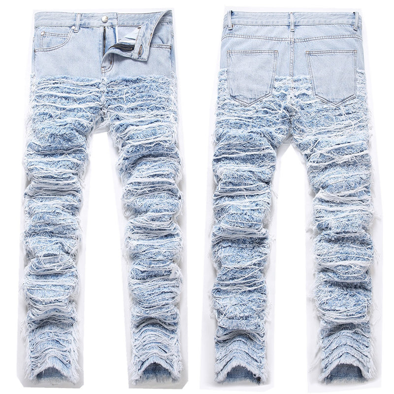 Mens Fashion Jeans Blue Ribbon 8862# Pure cotton high quality