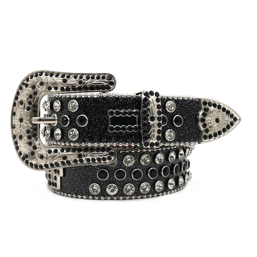 Hip-hop punk rhinestone belt punk rock wide waist belt