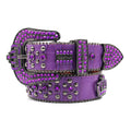 Hip-hop punk rhinestone belt crown rhinestone