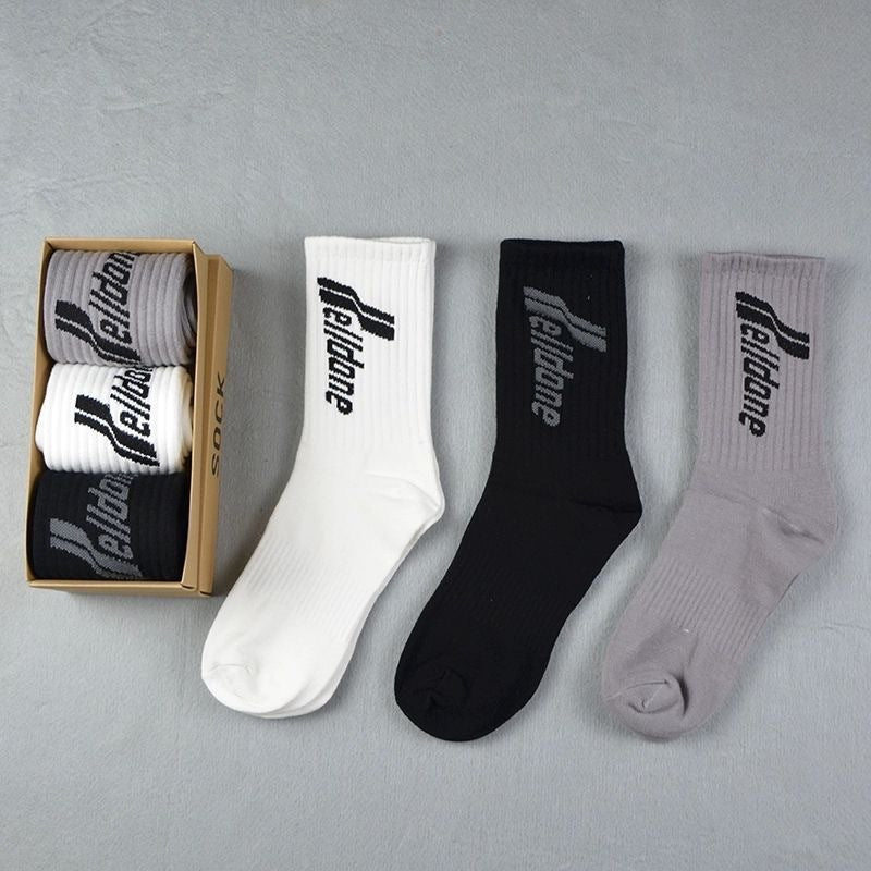 Men socks letter socks