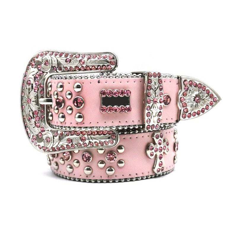 Hip-Hop Punk Rhinestone Belt