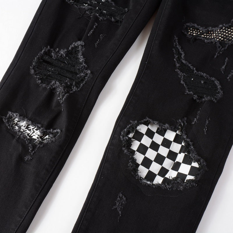 AMIRI Jeans Hole & Patch DiAMIond Slim Fit #8538