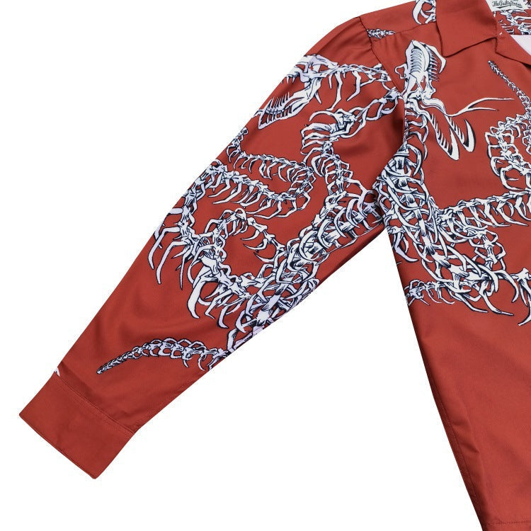 GUILTYPARTIES TIGER Long sleeved shirt 21AW keel cobra, hawaii, heaven tokyo loose long sleeved shirt