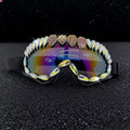 Trendy punk glasses colorful crystal
