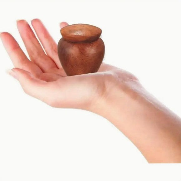Pet Urn creative and exquisite rosewood small pot pet cat and dog souvenir urn to commemorate the beautiful memory of the lost loved ones
