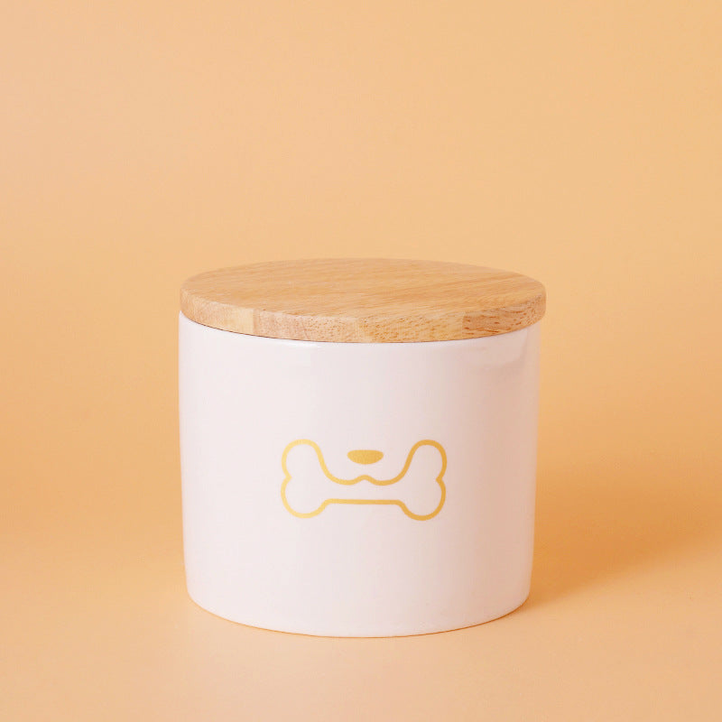 Pet Urn White Pet Urn Large Medium Small Ceramic Sealed Box Cat Dog Passed Away Hair Commemorative Funeral Supplies