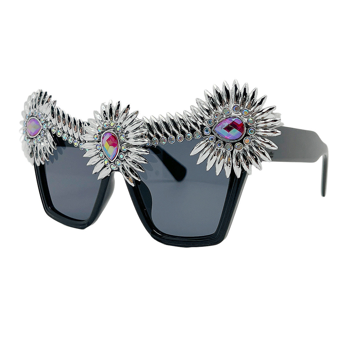Trendy punk glasses retro butterfly frame