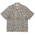 GUILTYPARTIES TIGER Shirts 23AW autumn and winter leopard print Hawaiian rayon short-sleeved shirt