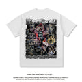 Nba T Shirt Printed Short-Sleeved Top Washed Distressed round Neck T-shirt Male and Female Trendy Brand High-quality pure cotton comfortable and trendy clothing