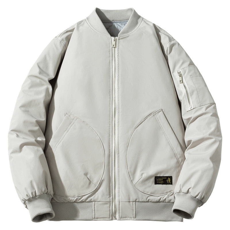 Men Vintage Jackets Work jacket Couple baseball uniform Pilot jacket Padded jacket