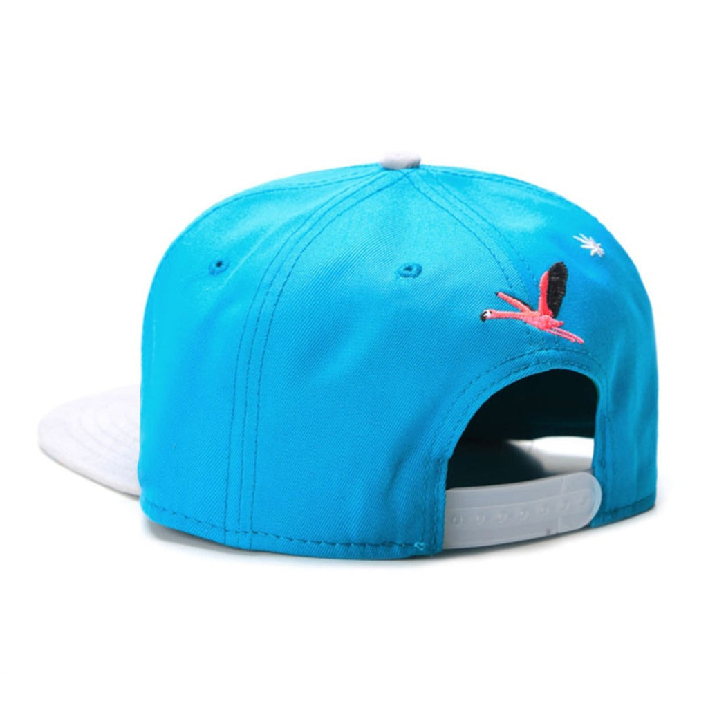 Trendy flat brimmed snapback hatsletterbeachsummer breathable