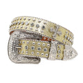 Hip-hop punk rhinestone belt punk style