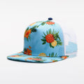 Trendy flat brimmed snapback hatssummer mesh breathable sunshade adjustable