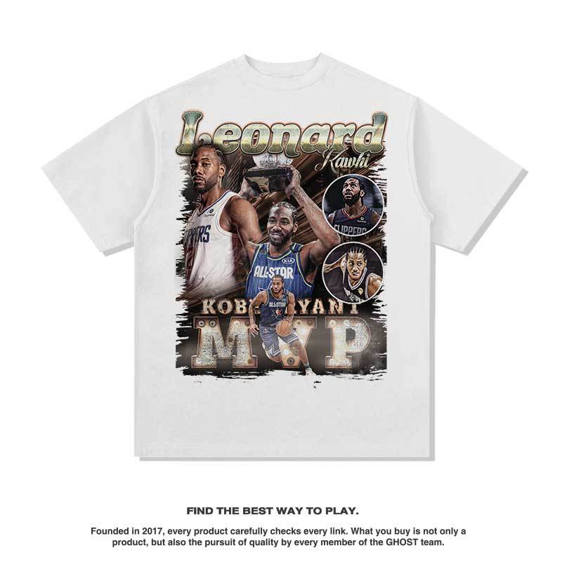Nba T Shirt Short-Sleeved T-shirt Men's and Women's Retro Washed Casual Top Fashion High-quality pure cotton comfortable and trendy clothing