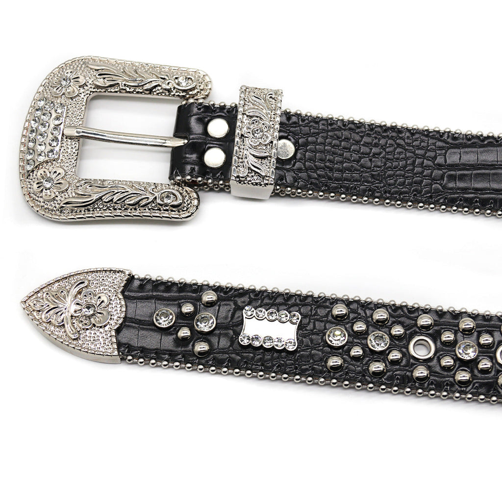 Hip-hop punk rhinestone belt punk rock