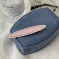 Premium color scheme pink leopard print teardrop duckbill clip for women's side bangs hair accessory