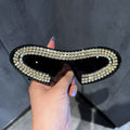 Trendy punk glasses with diamonds