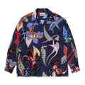 GUILTYPARTIES TIGER Long sleeved shirt GUILTYPARTIES TIGER 21AW SKA JACKET Leopard print floral long-sleeved shirt men