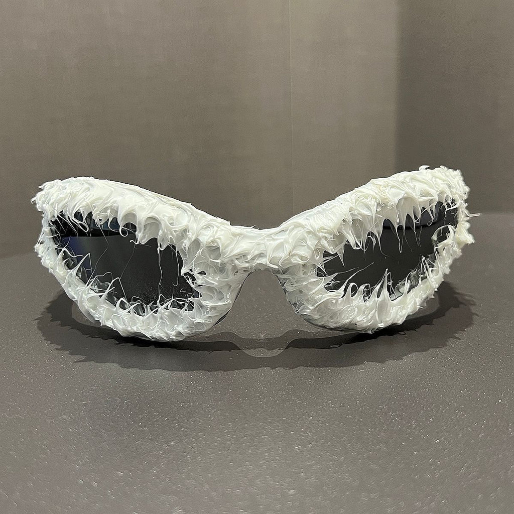 Trendy punk glasses cat eye retroy2kburr