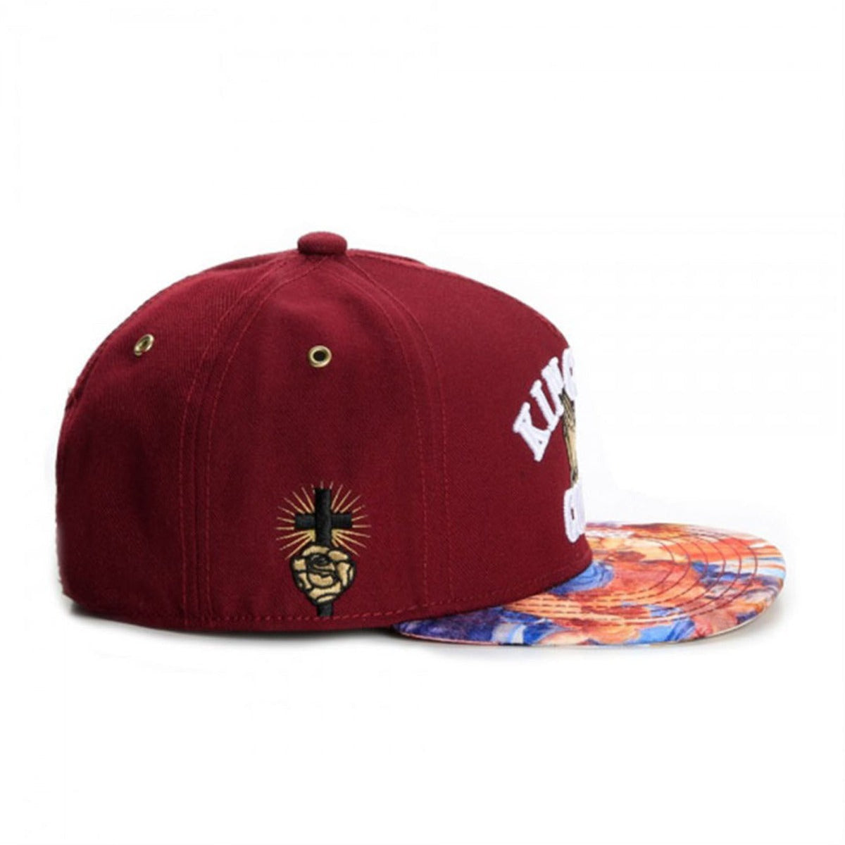Trendy flat brimmed snapback hatskingdom come prayer gesture summer