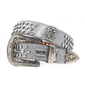 Hip-hop punk rhinestone belt punk style wide belt