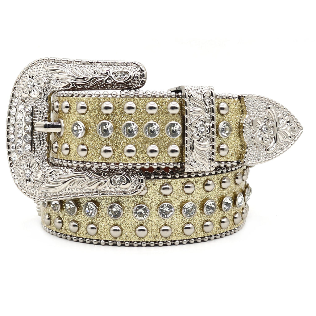 Hip-hop punk rhinestone belt punk style