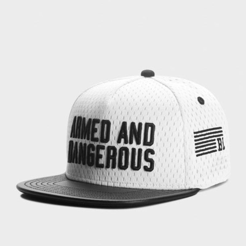 Trendy flat brimmed snapback hatsmesh breathable quick-drying adjustable