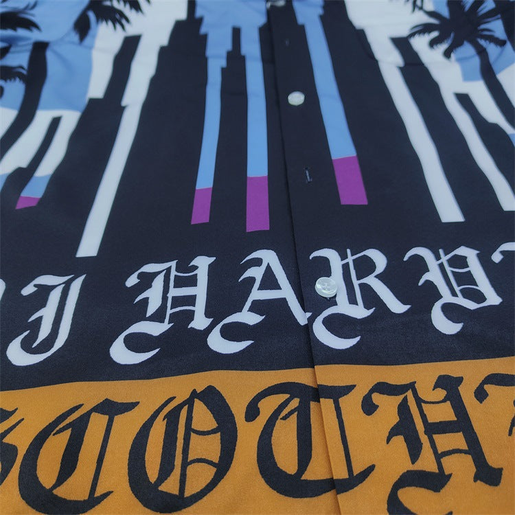 GUILTYPARTIES TIGER Long sleeved shirt DJ Harvey Coconut Tree, Dancing with Snakes, Hawaiian Long Sleeve Shirt