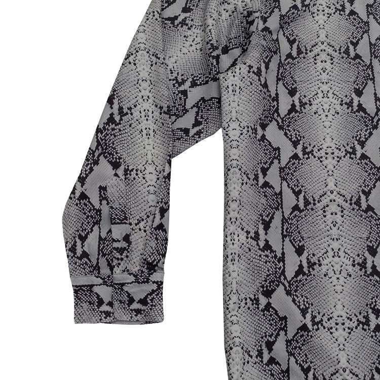 GUILTYPARTIES TIGER Long sleeved shirt Heaven, snake rayon Hawaiian long-sleeved shirt men