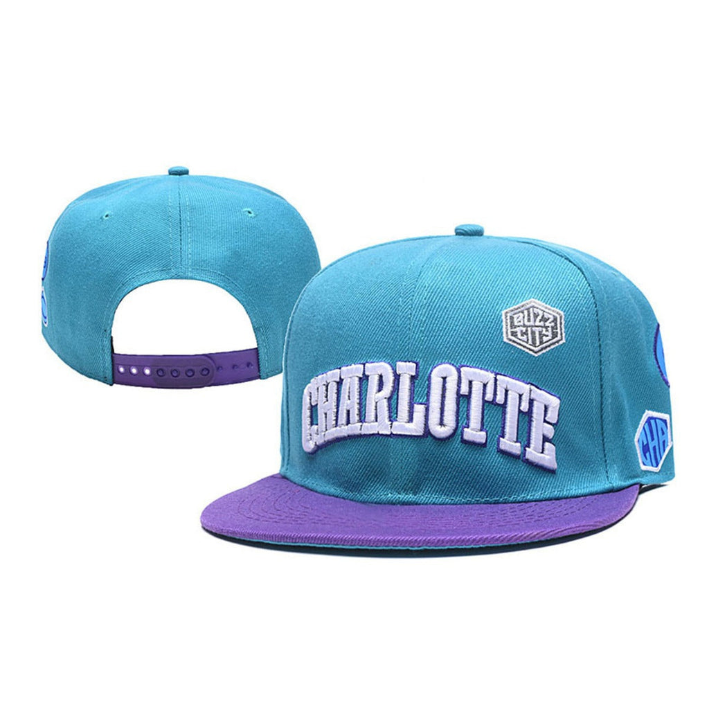 Trendy flat brimmed snapback hatscharlotteletter