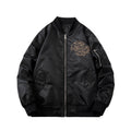 Men Vintage Jackets Guochao Vintage Dragon Embroidered Jacket Flight Suit Baseball Suit