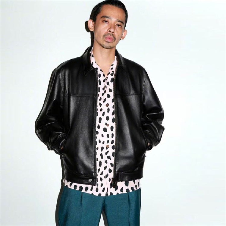 GUILTYPARTIES TIGER Shirts 24ss LEOPARD SHIRT Leopard print Hawaiian short-sleeved shirt men