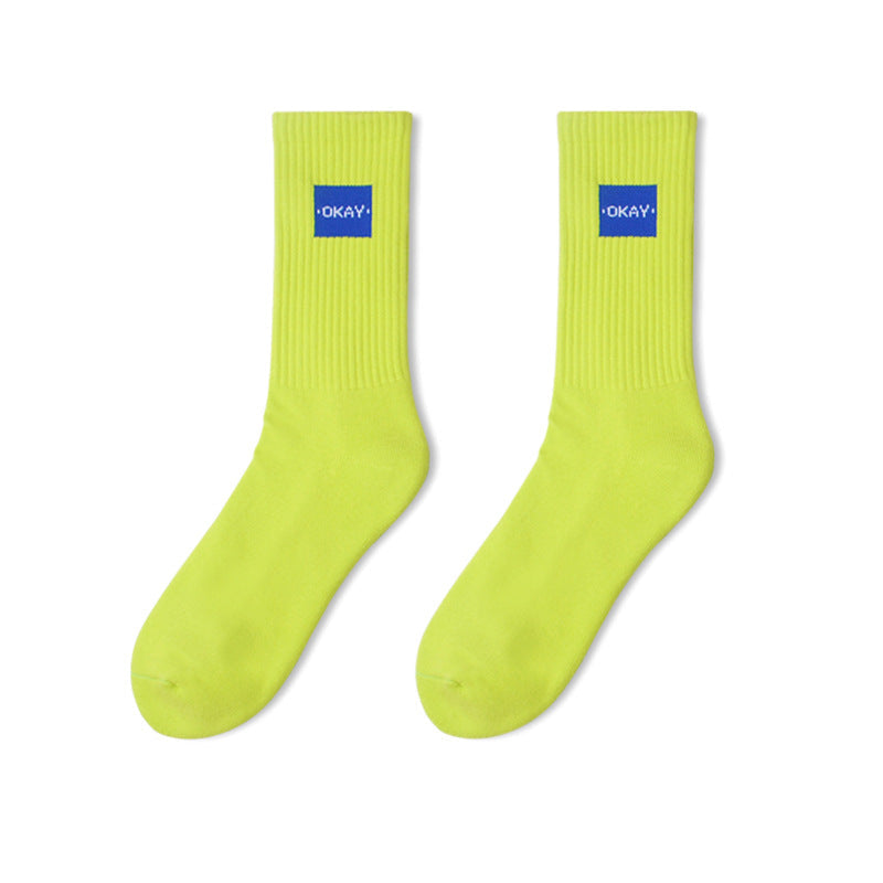 Men socks fall and winter preppy style cotton socks