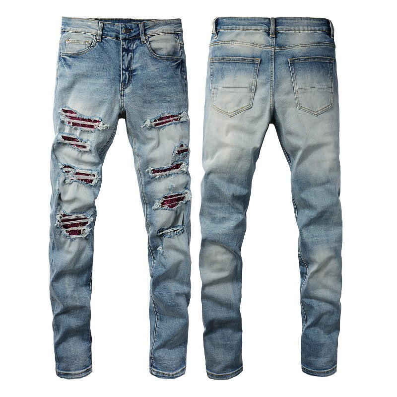 AMIRI Jeans DiAMIond Hole Slim Fit #1308