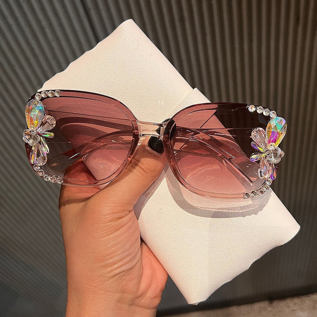 Trendy punk glasses uv protection