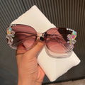 Trendy punk glasses uv protection