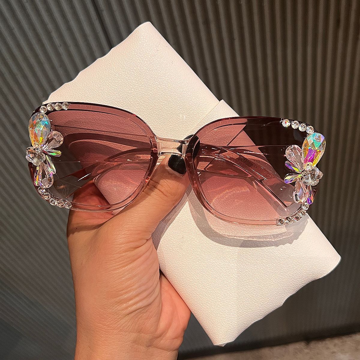 Trendy punk glasses uv protection