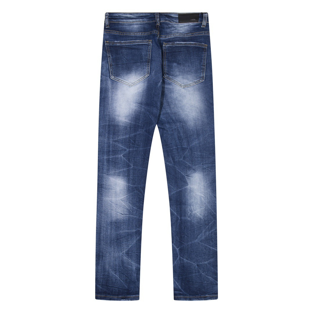 AMIRI Jeans Slim Fit Stretch Ripped Jeans