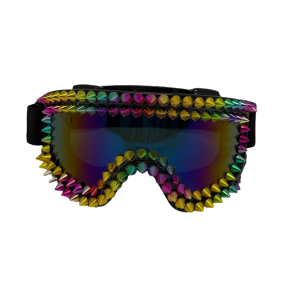 Trendy punk glasses anti-fog and windproof