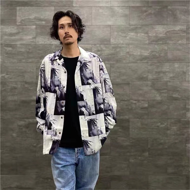 GUILTYPARTIES TIGER Long sleeved shirt BOB MARLEY Reggae rock portrait Hawaiian long sleeved shirt