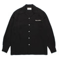 GUILTYPARTIES TIGER Long sleeved shirt solid color letter embroidered Hawaiian rayon long-sleeved shirt men