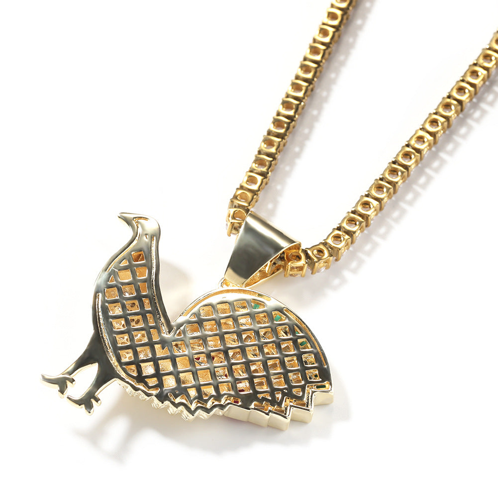 Jewelry Design Diamond Pendant Necklace Animal Jesus Pieces