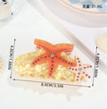 Summer ocean wind starfish grab clip, diamond-encrusted acetic acid shark clip, girly heart versatile advanced