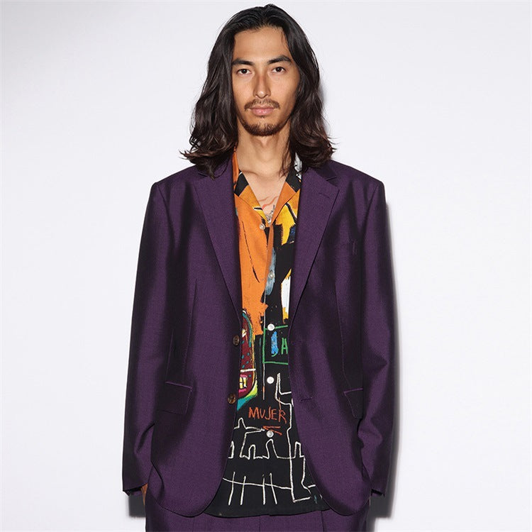 GUILTYPARTIES TIGER Long sleeved shirt Heaven Tokyo Basquiat joint long-sleeved shirt men and women