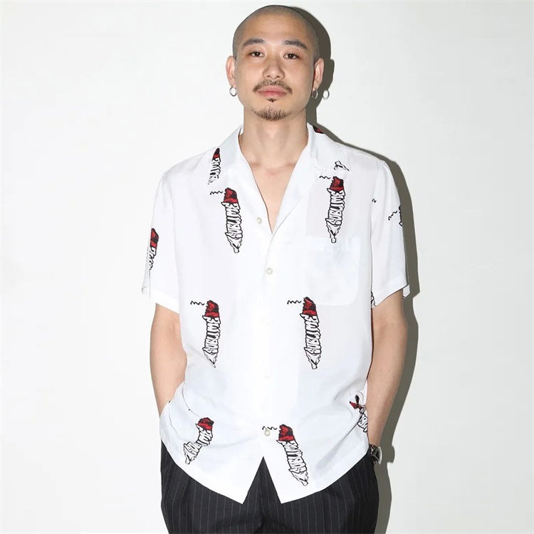 GUILTYPARTIES TIGER Shirts joint sublime band, sunflower Hawaiian short-sleeved shirt men and women