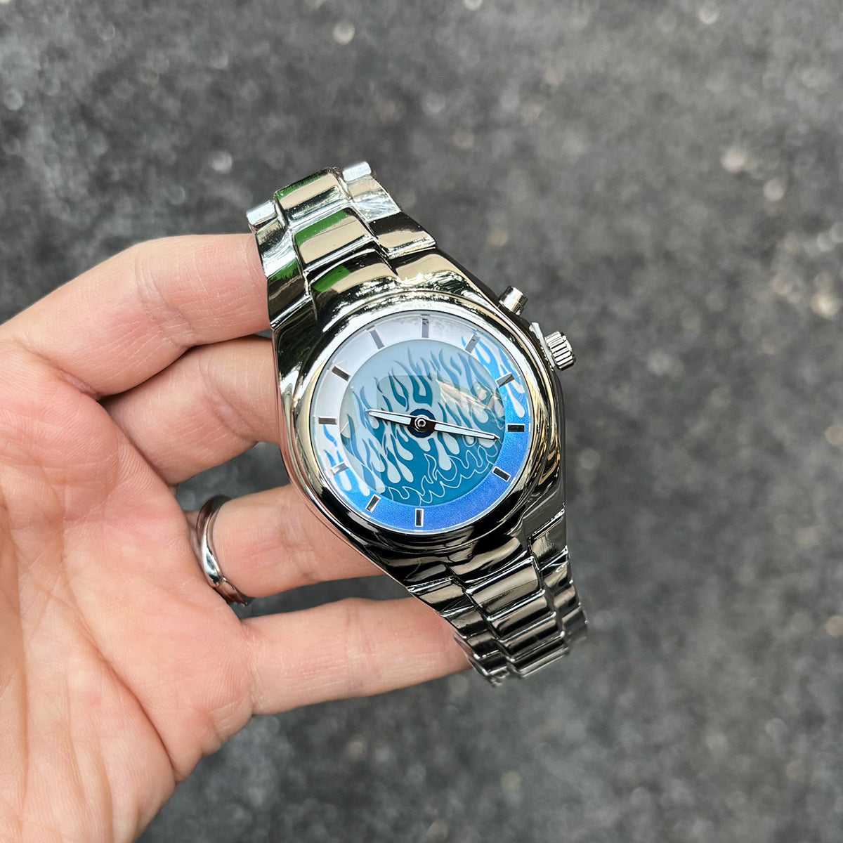 Men's watches y2k dynamic flame design