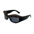 Trendy punk glasses drip plastic