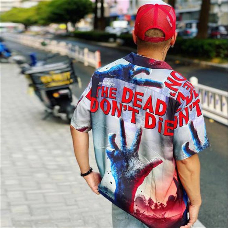 GUILTYPARTIES TIGER Shirts THE DEAD DON'DIE Hawaiian Short Sleeve Shirt