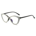 Trendy punk glasses diamond cat eyes